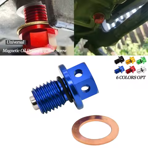 M12xP1.5 Magnetic Oil Drain Plug Bolt Screw For Yamaha Honda CR125 250 250R CRF250R XR 250 600R 650L CBR1000RR Suzuki Kawasaki