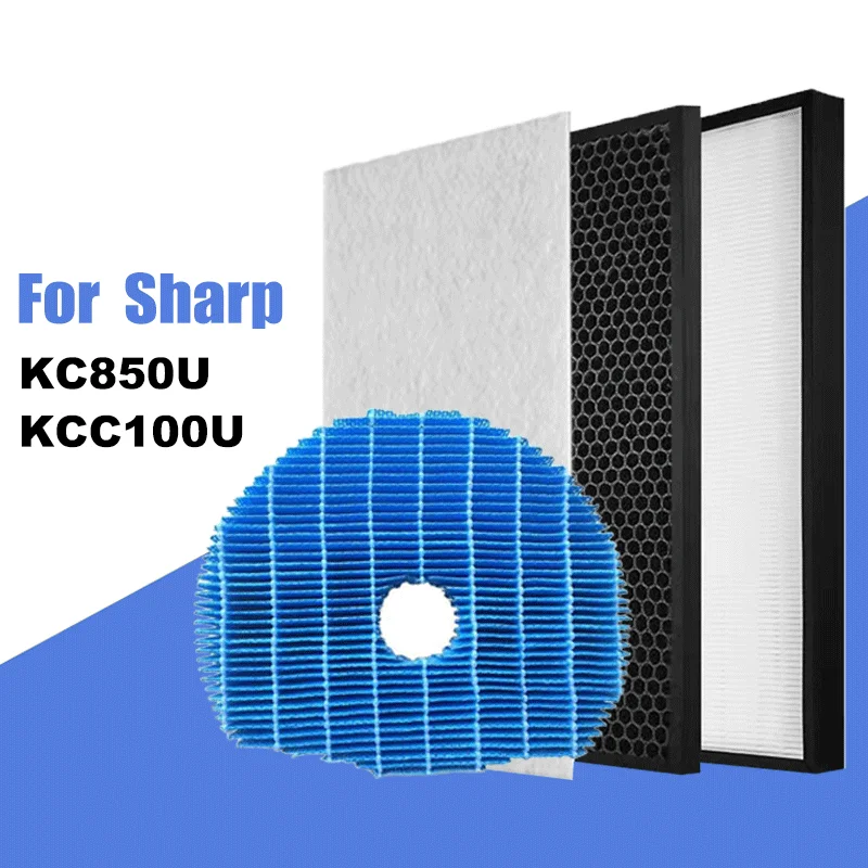 FZC100HFU FZC100DFU FZ-C100HFU FZ-C100DFU Replacement True HEPA Deodorizing Filter for Sharp Air Purifier Models KC850U & KCC100