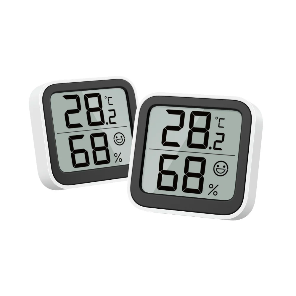 

NOKLEAD Mini Hygrometer Monitor Thermometer Humidity Meter Inside With Face Icon Comfort Indicator ℃/℉ Switch For Home Office