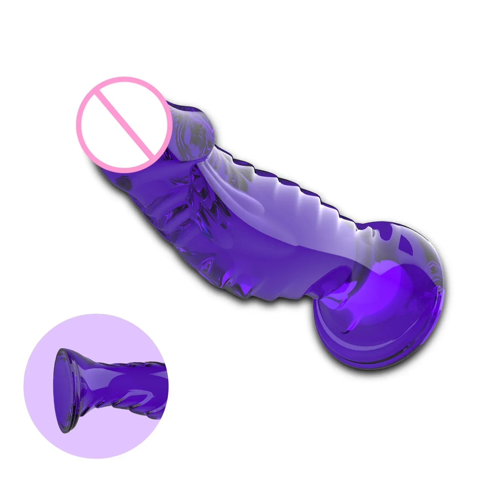 Suction cup dildo tpe soft sex toy G-spot anal plug masturbator suitable for adult male and female homosexuals 18+ - view 2