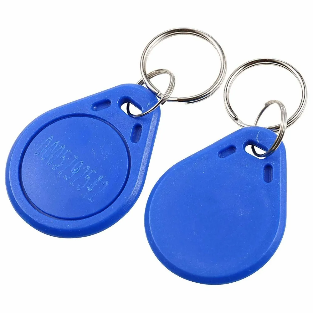 10Pcs ID 125KHz RFID EM4100 Door Entry Access Control High Quality Key Tag Keyfobs Only Read TK4100 Chip Proximity Card