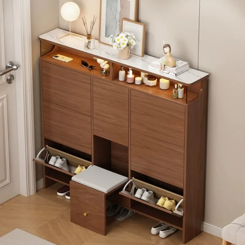 Storage Shelving Shoe Cabinet Organizer Sofa Display Luxury Shoe Cabinet Slim Wooden Cupboard Rangement Chaussures Furniture