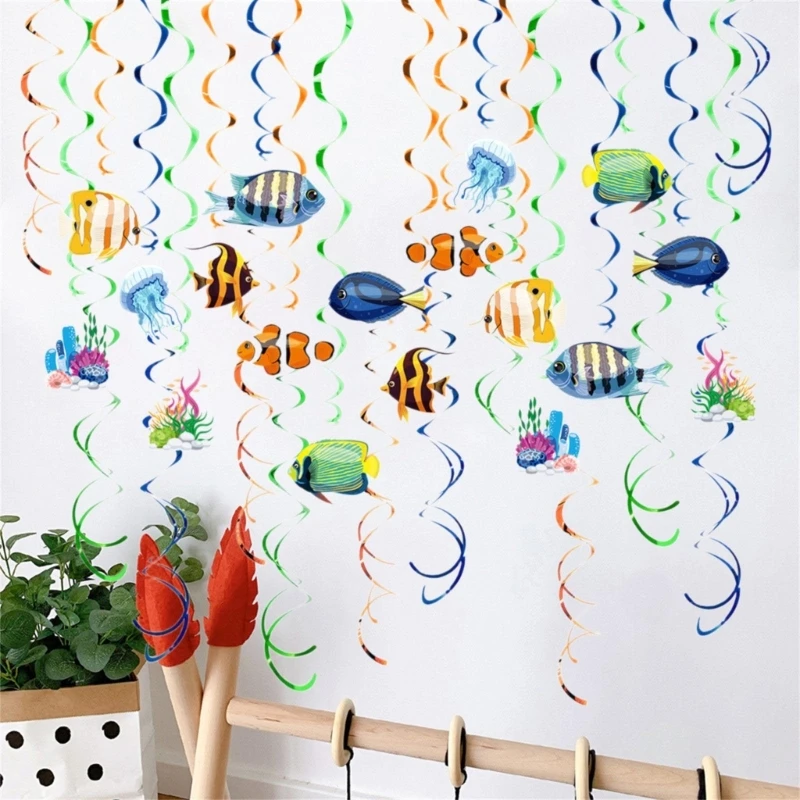 Party Decorations Wedding Party Ceiling Decorations Double Hangings Swirls Dropship