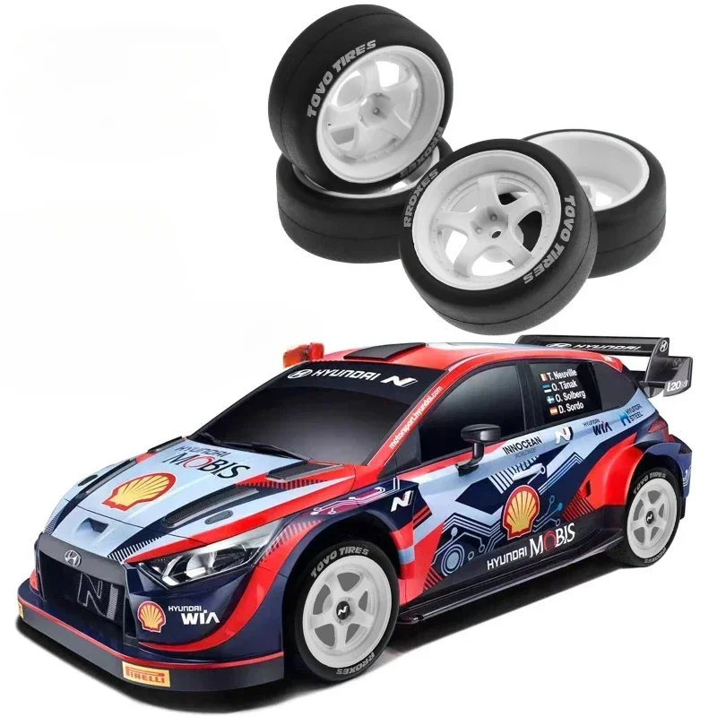 Pneus Drift pour voiture de course sur route, pneus pour Tamiya TT01 TT02 XV01 XV02 PTG-2 HSP Gardens I Kyosho, 1/10 RC Rally, 65mm