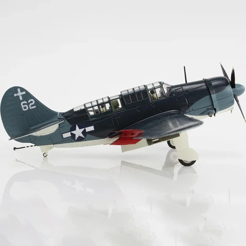 1:72 Scale HA2215 SB2C-4 Helldiver White 62,VB-18,USS Intrepid 1944 Fighter Model Diecast Alloy Classic Static Souvenir Toy Gift