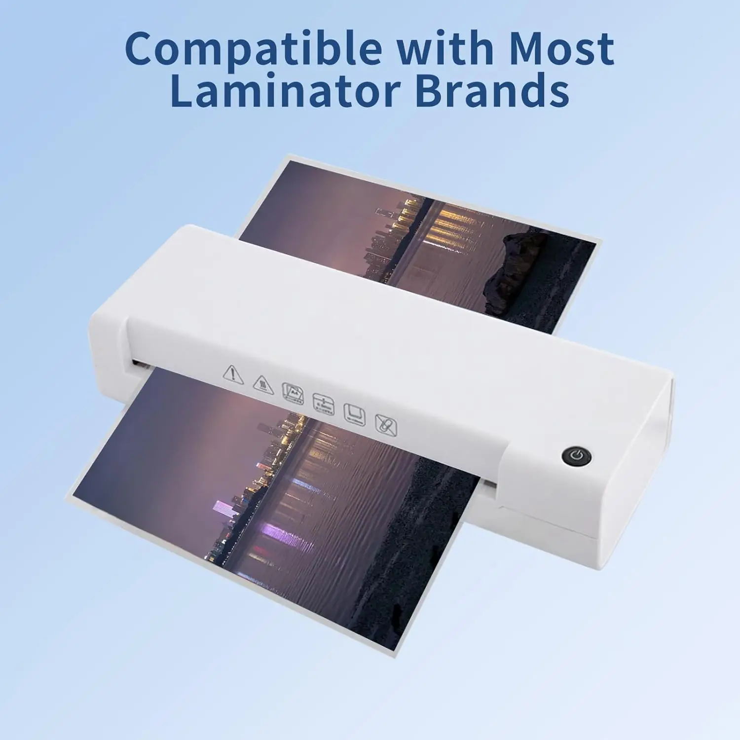 100개 열 라미네이팅 백 필름, 9.5*6.5cm, 사진 및 문서 밀봉용 투명 플라스틱 필름