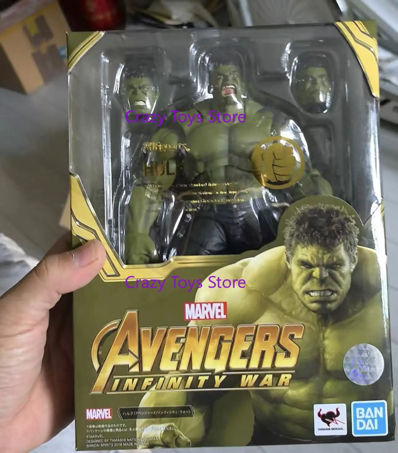 

In Stock 100% Original Bandai SHF Hulk Avengers Collectible Model Toy Gift Figure gift