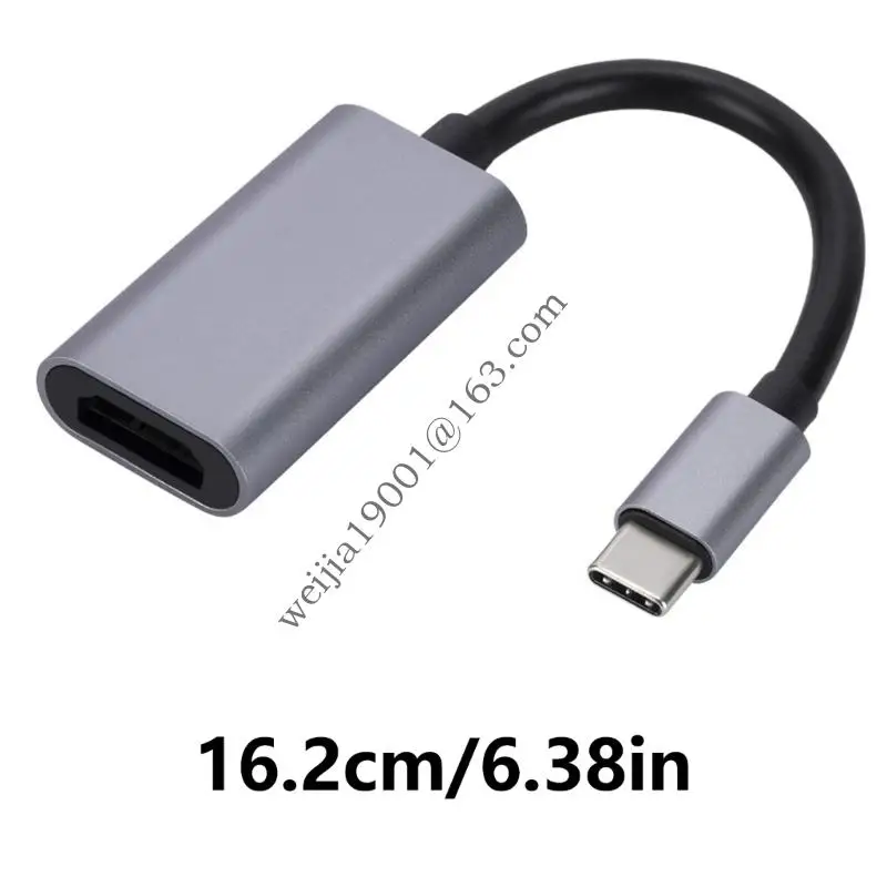 يدعم كابل محولات الألومنيوم من نوع C إلى HDTV شاشة 4K@30Hz لجهاز الكمبيوتر المحمول .H05A