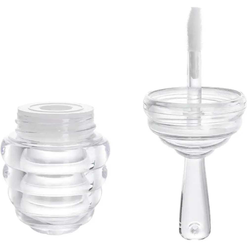 Honeycomb Shape Honeycomb Lip Gloss Empty Tube Durable Plastic Cute Empty Lip Gloss Bottle DIY Empty Honey Pots Travel