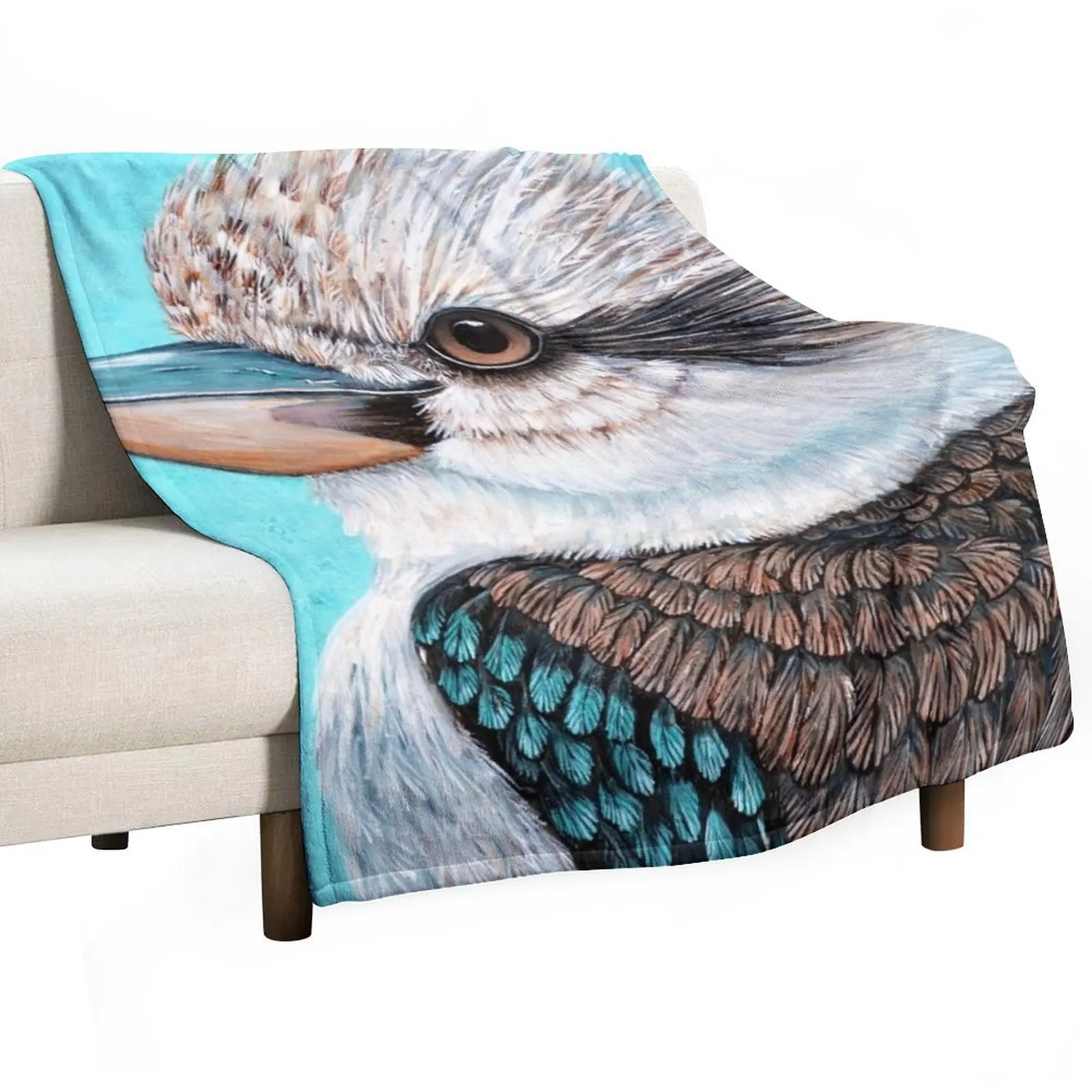 Kookaburra Throw Blanket Cute Plaid Warm Fluffys Large Sofa Quilt Blankets