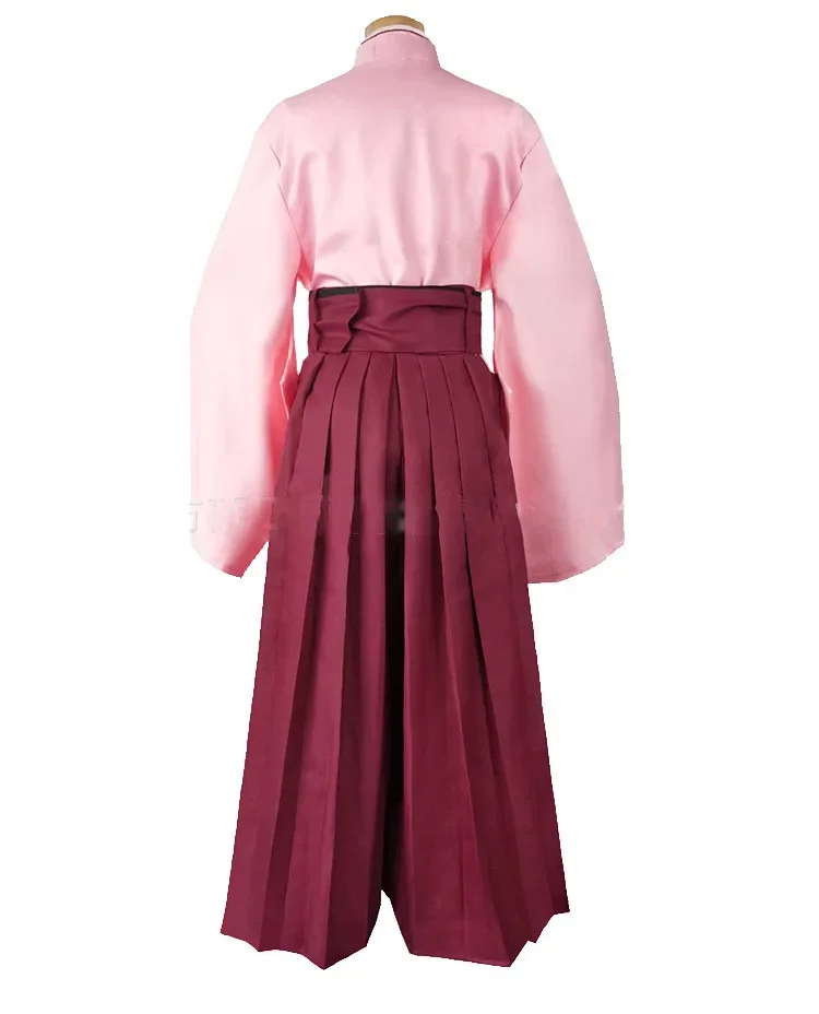 Anime fgo Fate/Grand Order sakura saber okita souji kendo uniform wigs cosplay costume full set kimono halloween Party outfit