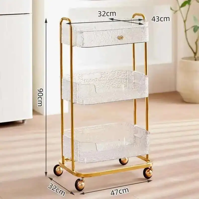 

Handcart Beauty Salon Handcart Removable Storage Furniture Auxiliary Eyelash Manager Wheel Hair Clipper Roller Handcart Mobile