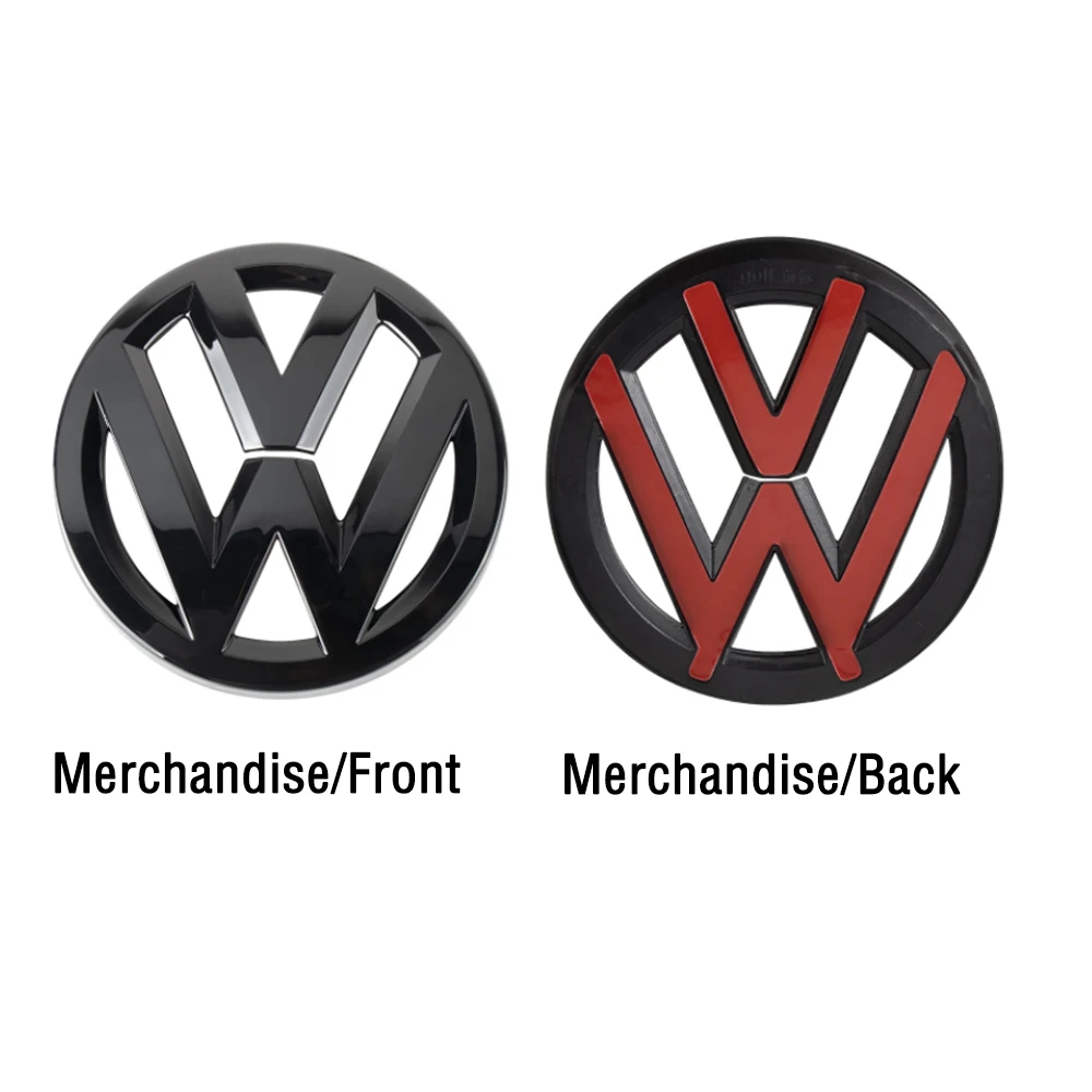 2pcs Car Front Grill/Rear Emblem Lid Covers Logo Sticker For Volkswagen VW POLO GOLF 4 5 6 7 7.5 8 MK4 MK5 MK6 MK7 MK8 sportvan