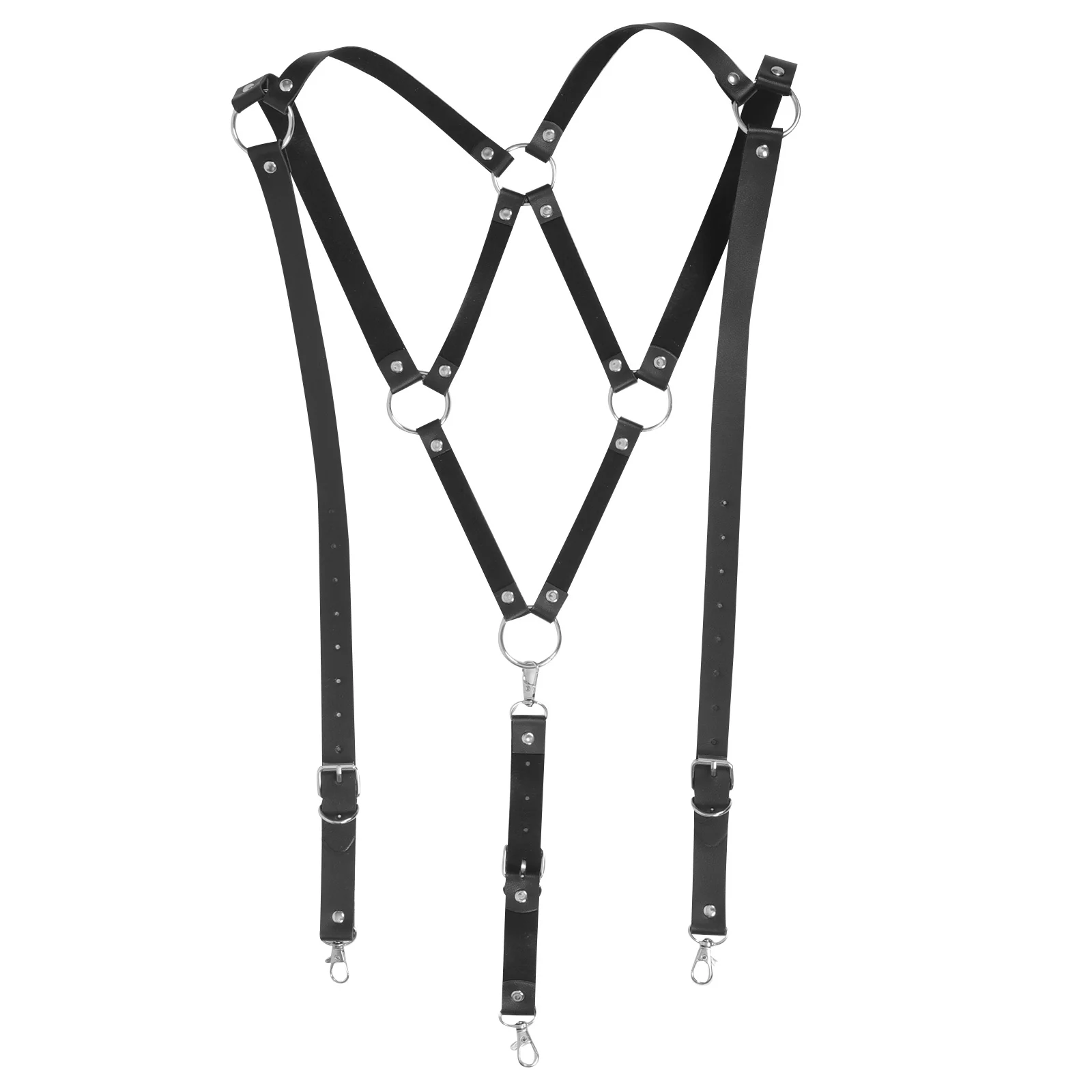 رجل الحمالات قابل للتعديل ريترو ستايل المألوف الحمالات السوداء للسراويل الجينز فستان بتصميم بدلة الأقواس الرجال #2