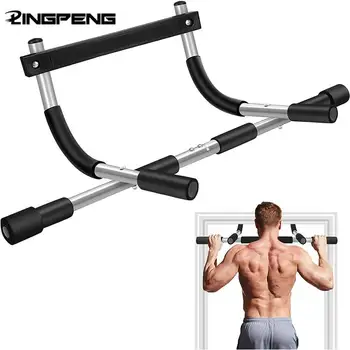 Adjustable Chin Up Bar Exercise Home Workout Gym Training Door Frame Horizontal Pull Up…