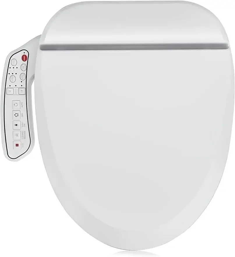 

ZMJH ZMA102D Bidet Toilet Seat, Round Smart Unlimited Warm Water, Vortex Wash, Electronic Heated, Air Dryer, Rear and Front