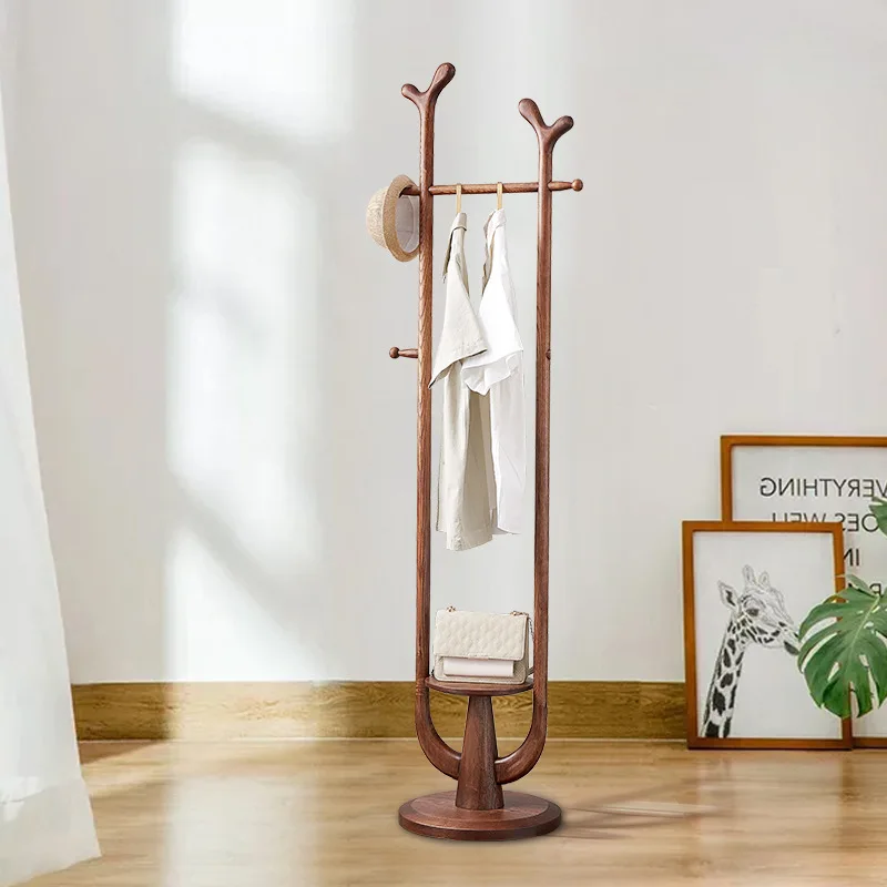 

New office living room bedroom household living room bedroom solid wood coat rack, living room floor hanger wholesale