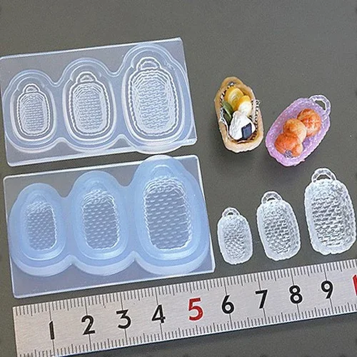 Miniature Food Play Drop Adhesive Clay Handmade Miniature Mold Diy Bottle Cup Class Mold Cutlery Dish Mold