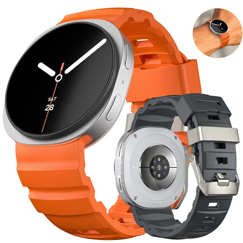 Silikonarmband ohne Lücken für Samsung Galaxy Watch 8 44 mm 40 mm Sportarmband Armband Armband für Samsung Galaxy 8/8 Classic 46 mm