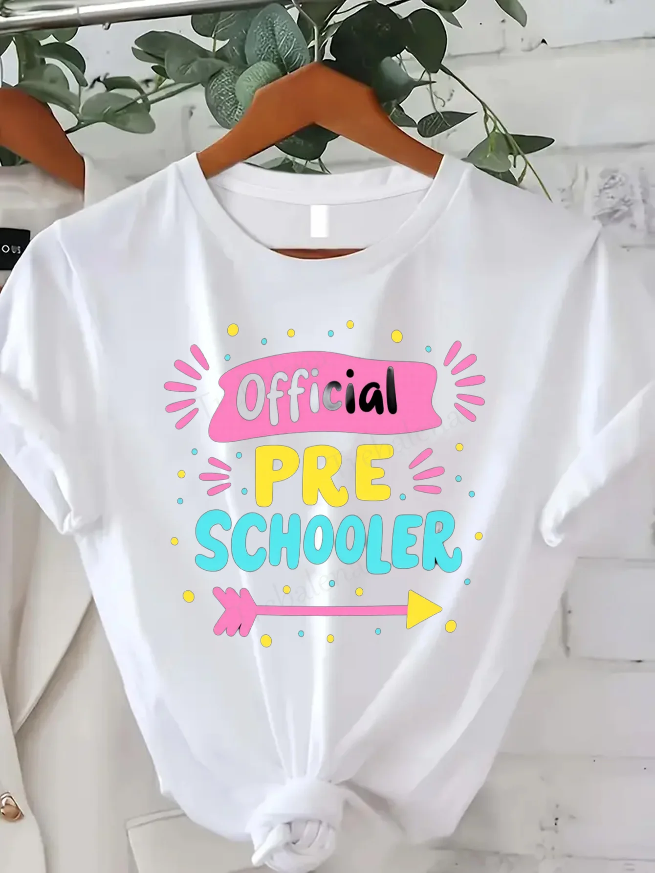 Women T-shirt Official Preschooler Tee - Cute & Fun Kids Style