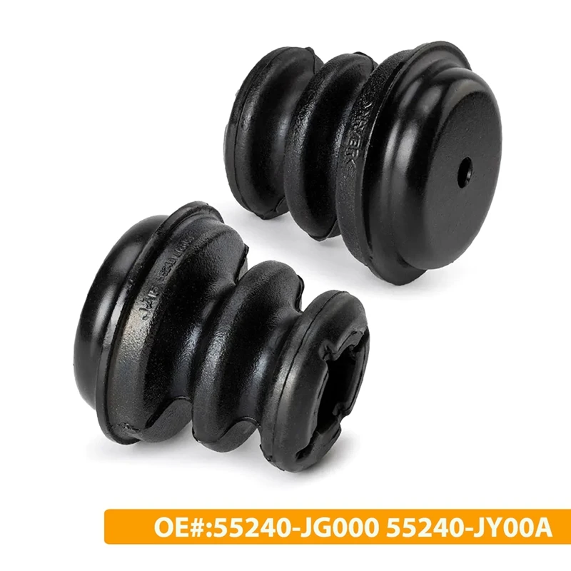 2X Rear Coil Spring Bumper Buffer Glue For Nissan Rogue Qashqai QR25DE 55240-JG000 55240-JY00A