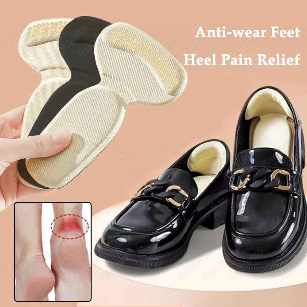 

3Pairs Memory Foam Insoles for Working Shoes Woman Heel Pads for Shoes Too Big Reduce Size Inserts Anti-wear Feet Heel Protector