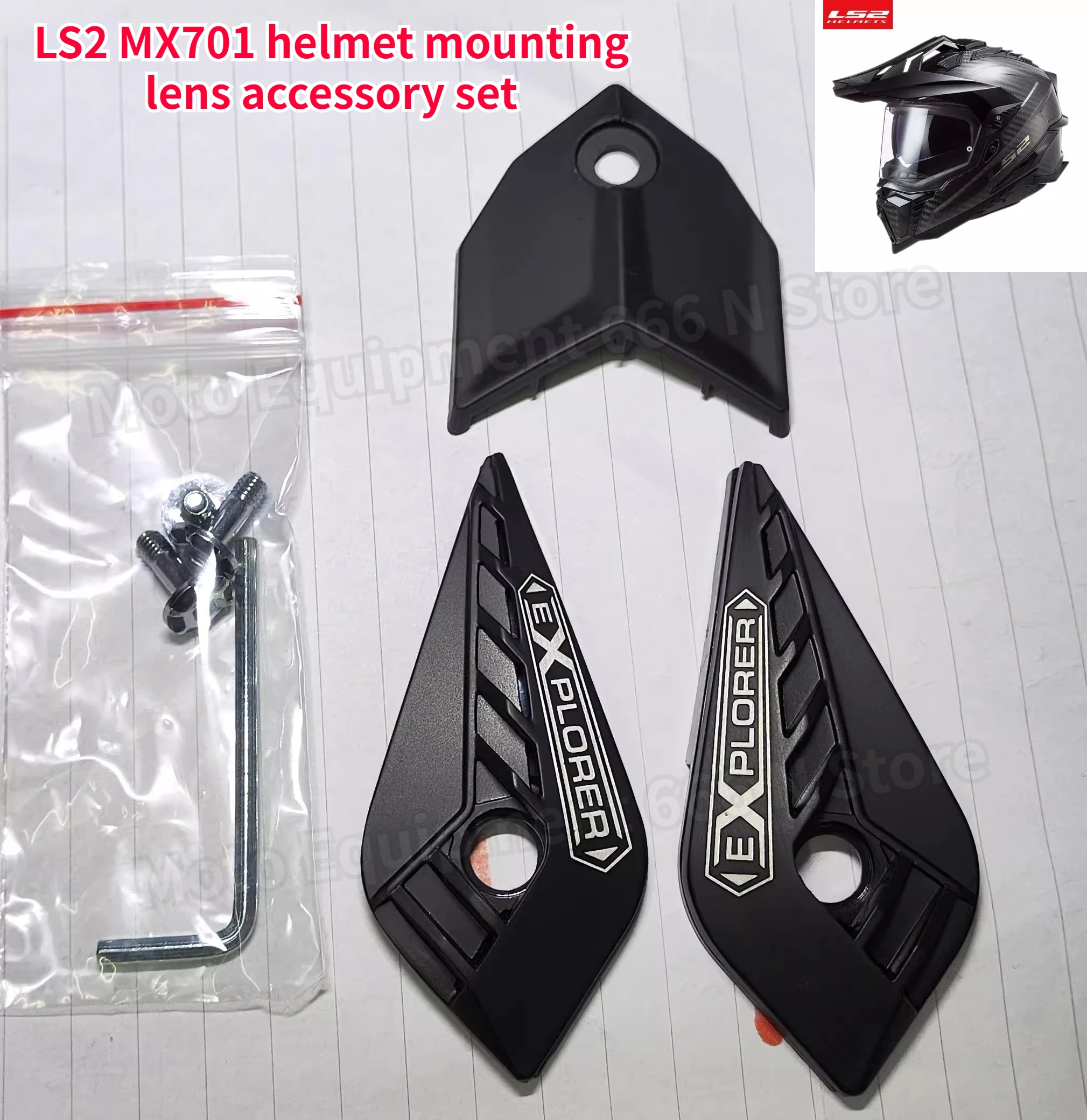 LS2 MX701 Helmet Mounting Lens Accessory Set Original