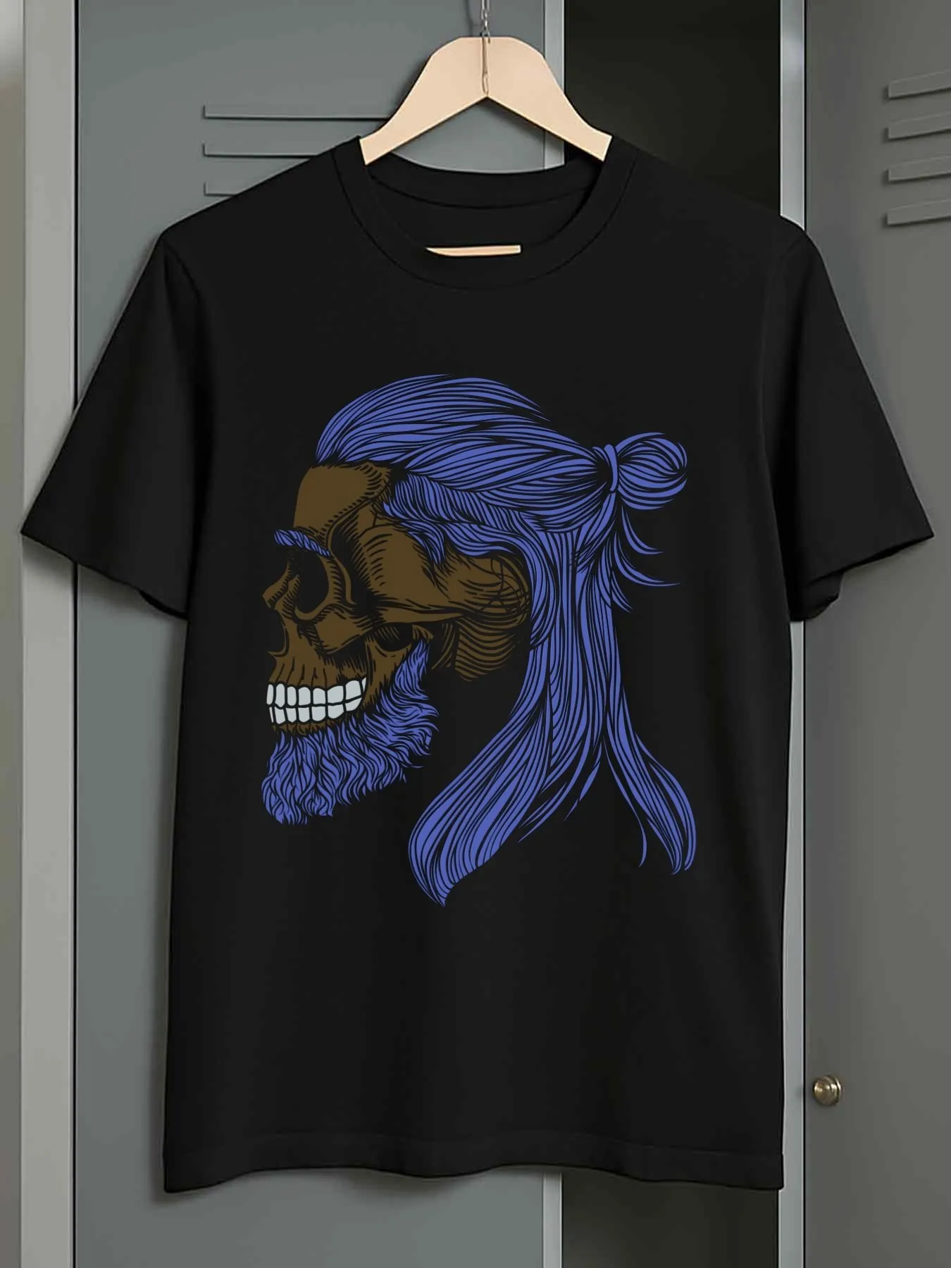 

Top Pick Local1pc Men's 180gsm Heavyweight Halloween Day of Dead Tee