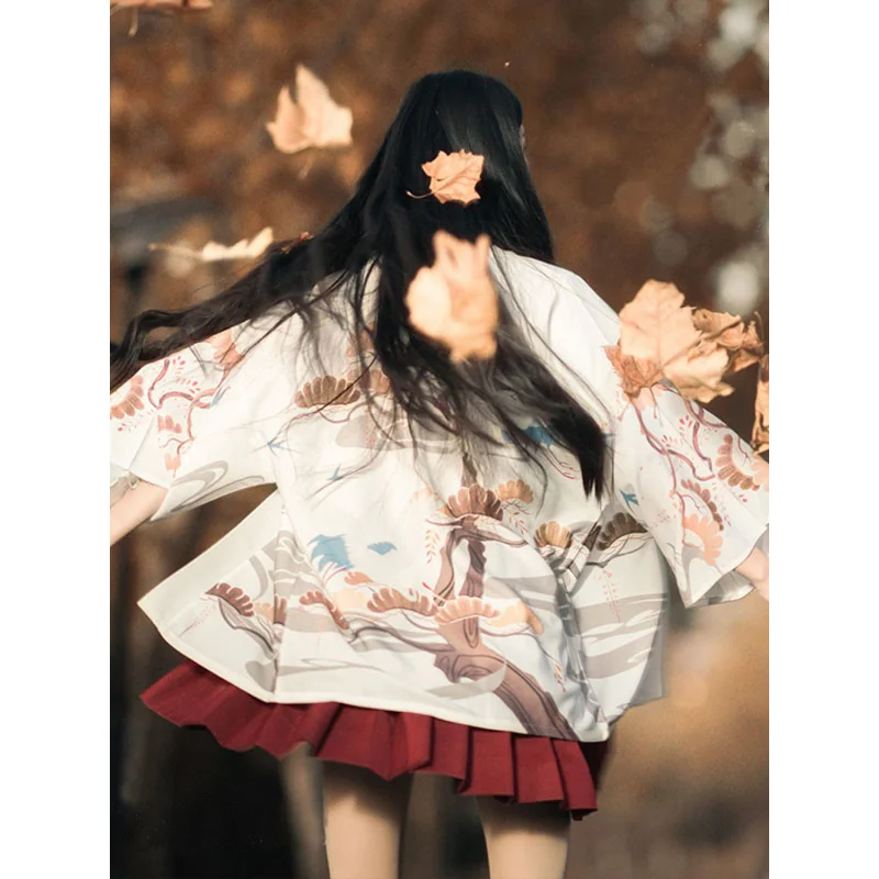 Chinese Style Artistic RetrojkOutdoor Haori Cardigan Summer Kimono Bathrobe Air-Conditioned Room Shirt Coat Sun Protection Cloth