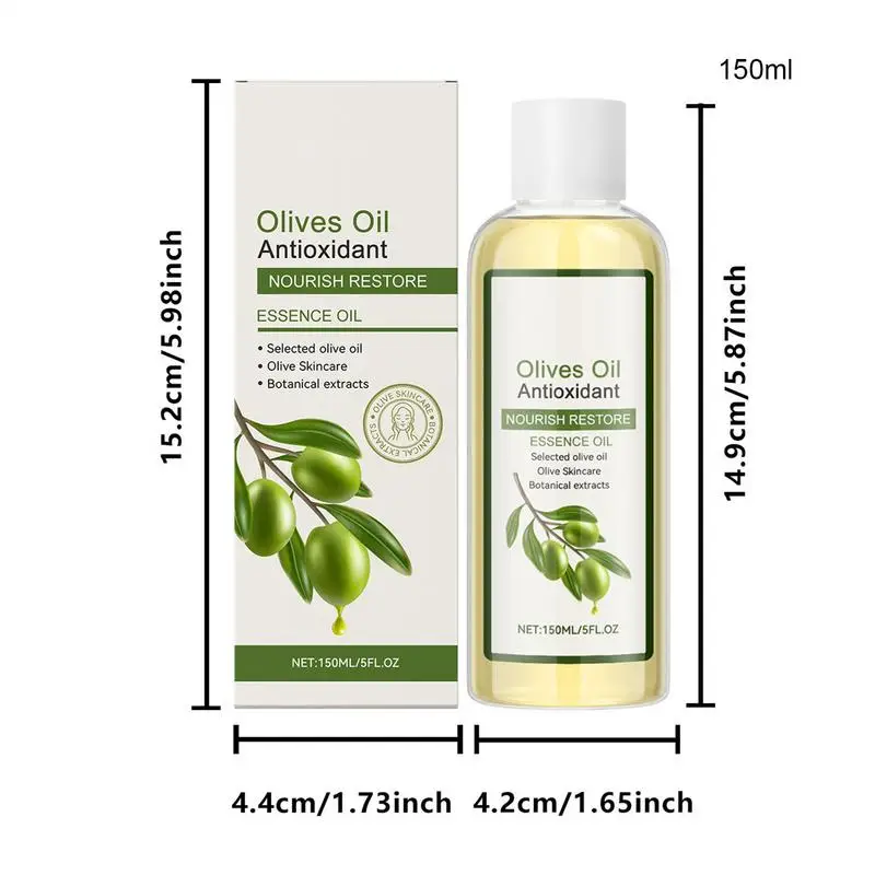 مرطب زيت الزيتون للبشرة الجافة 150 مللي ترطيب العناية بالبشرة تضيء زيت الوجه زيت زيتون الوجه ترطيب جوهر الزيت