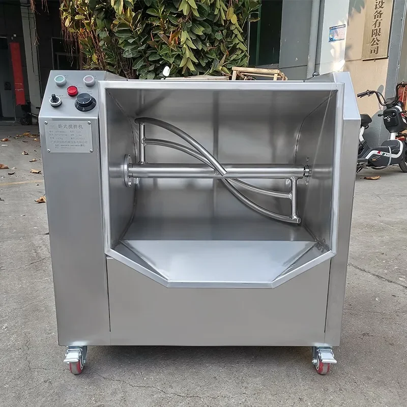 Commercial stainless steel automatic speed regulation dough mixer for bakery pizza meat vegetable flour kneading