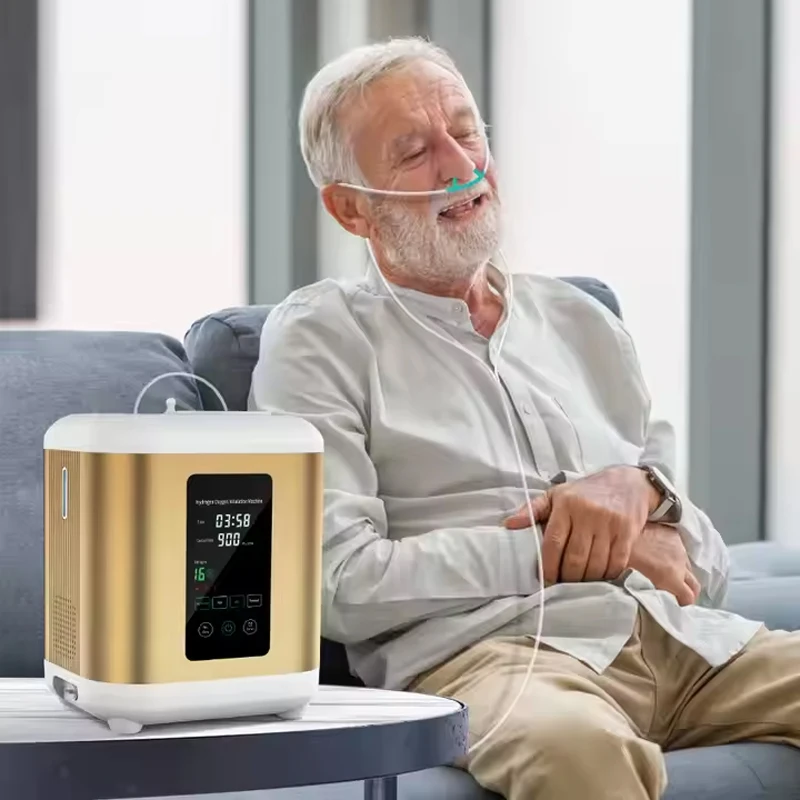 

Water Generator Inhalation Machine O2 HHO Double Outlet 99.9% Purity H2 Molecular Inhaler Therapy Home Care