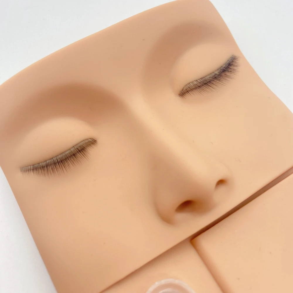 False Eyelash Mannequin Head Flat Doll Head For Lash Practice Eyelash Mannequin Doll Face Head Korean Makeup Products For Women