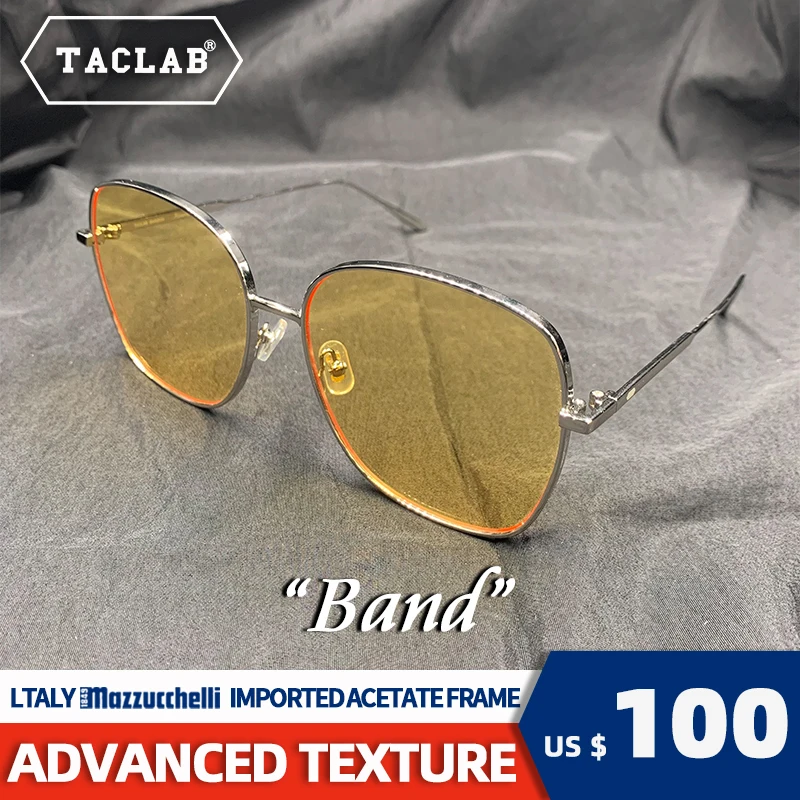 

TACLAB "Band" FASHION OVERSIZED ACETATE FRAME SUNGLASSES