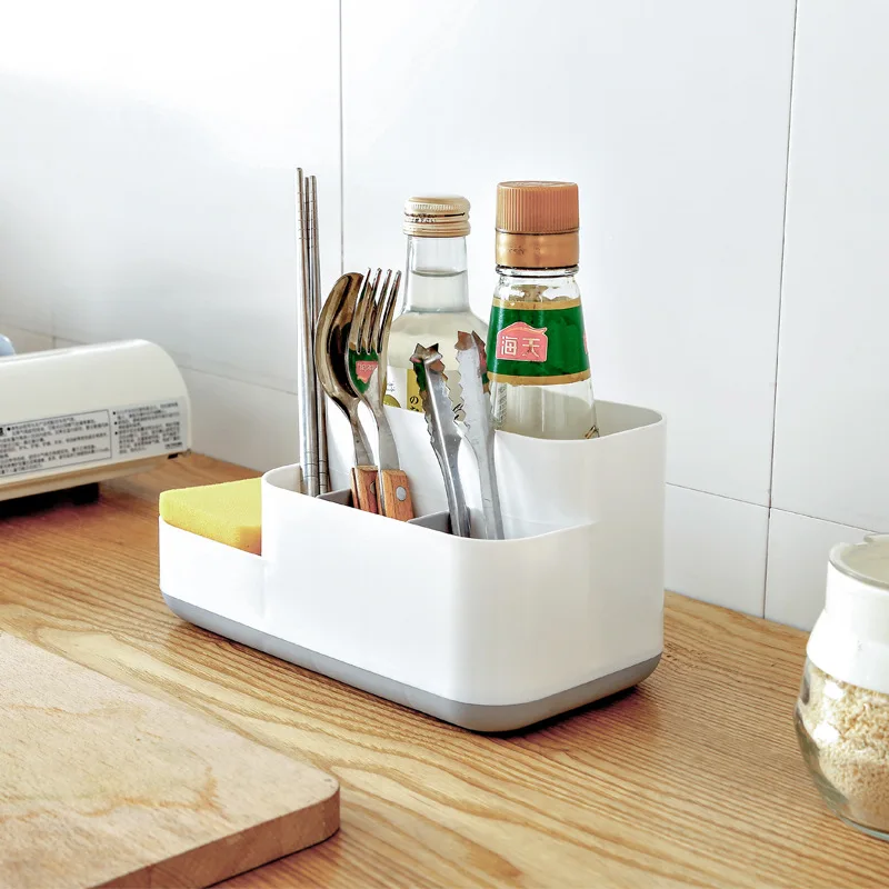 Plastic Remote Control Organizer TV Remote Holder For Table Multipurpose Desktop Stationery Storage Box Bedroom Office Organizer