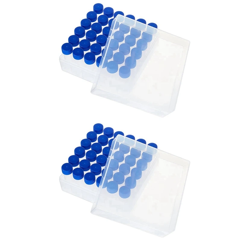 

T83C-72Pcs 5Ml Cryo Tubes Plastic Vials With Screw Caps Small Sample Tubes Test Tubes With Storage Box For Lab Supplies