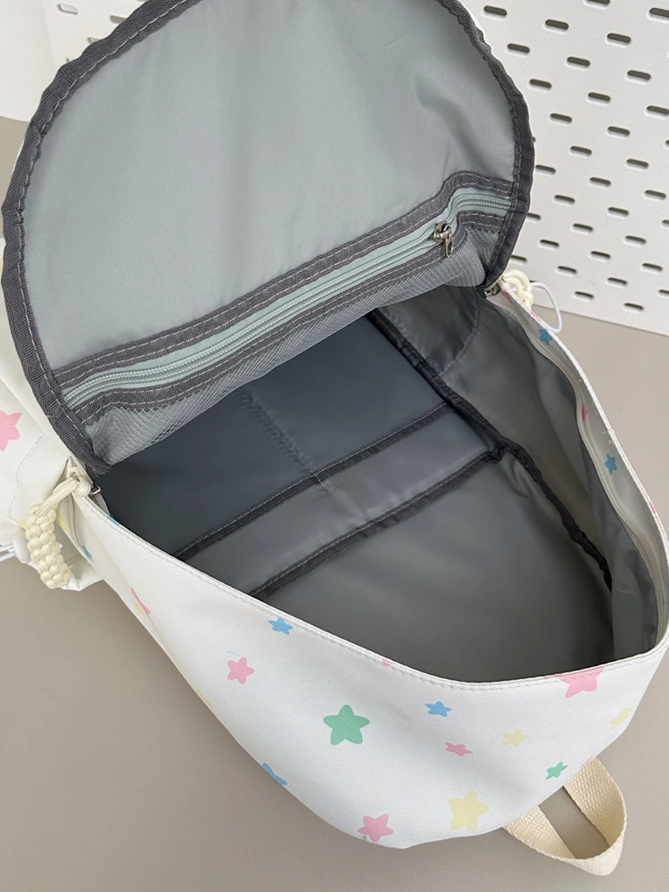 Simpatica borsa a tracolla doppia estetica per ragazze delle scuole medie di piccole dimensioni Bapa stellato per la stagione estiva degli studenti universitari