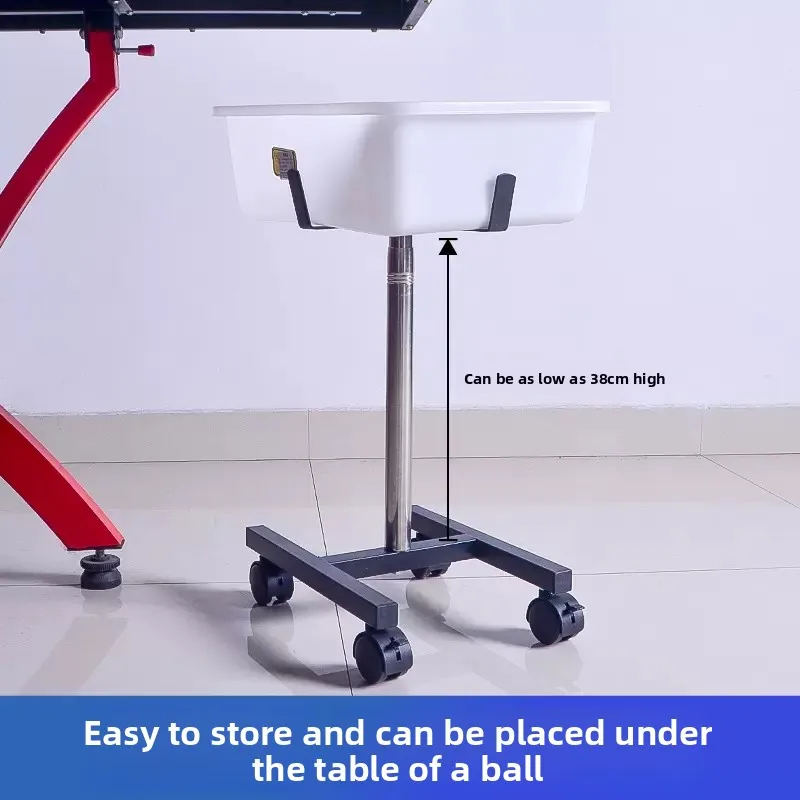 ถาดเก็บลูกปิงปองแบบเคลื่อนย้ายได้สำหรับมืออาชีพ พร้อมระบบยกสำหรับฝึกซ้อมและจัดเก็บลูกปิงปอง