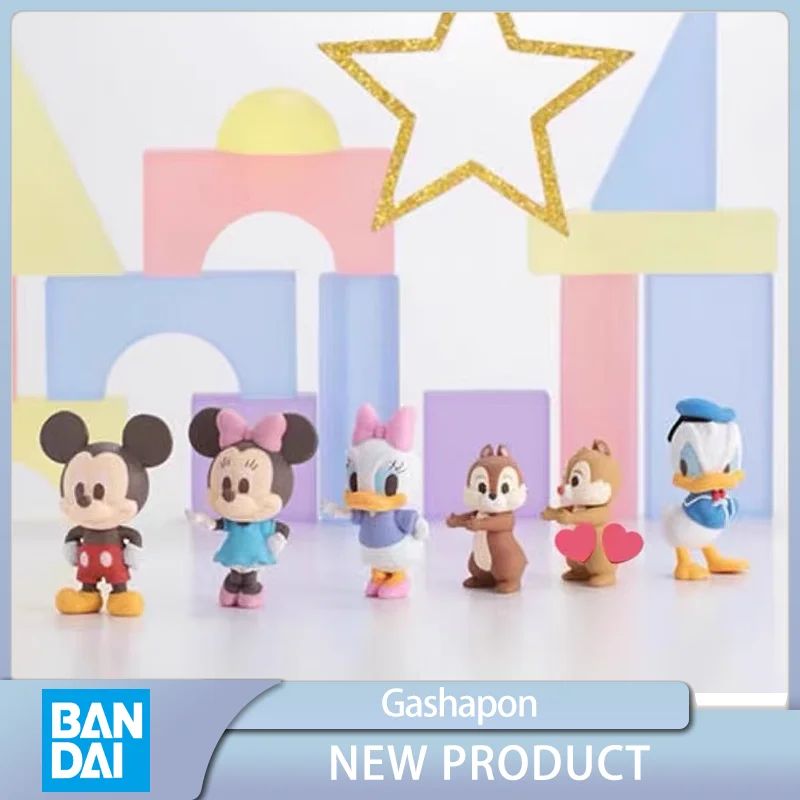 

BANDAI DISNEY Mickey Mouse Donald Duck Minnie Mouse Gashapon Anime Action Figures Collect Model Toys