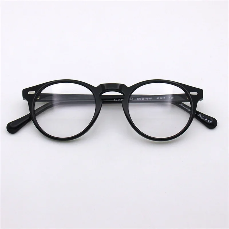 Retro Vintage Round Gregory Peck Spectacle Myopia Glasses Optical Frame OV5186 Eyeglasses Frame Blue Light Oculos de grau