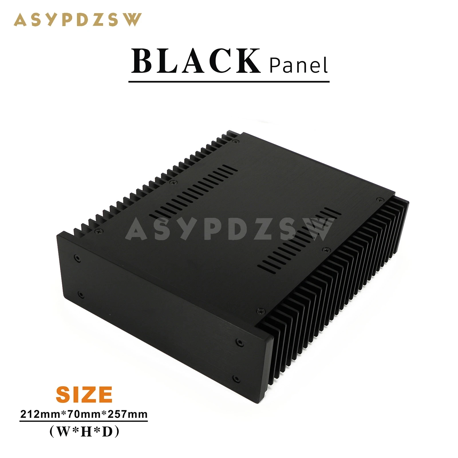 A212 Full aluminum chassis Both sides Heat sink Class A amplifier enclosure 212x70x257mm case Accept Custom Service