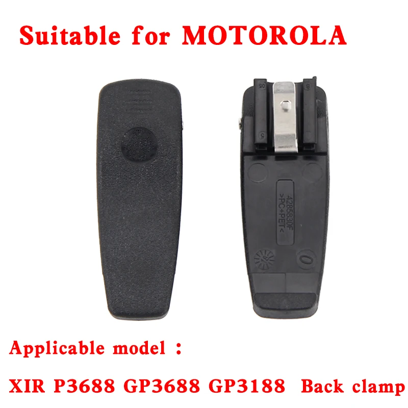 

2 PCS Belt Sturdy Clip Walkie Talkie Accessories For MOTOROLA GP3688/GP3188/CP200/CP180/CP140 Handy CB Radio Communicator