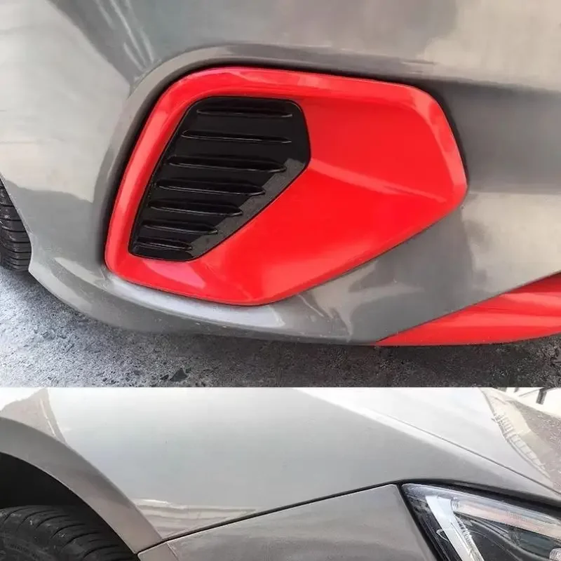 

For 2017-2019, Style Body Kit Front Rear Bumper Grille Fog Lamp Frame