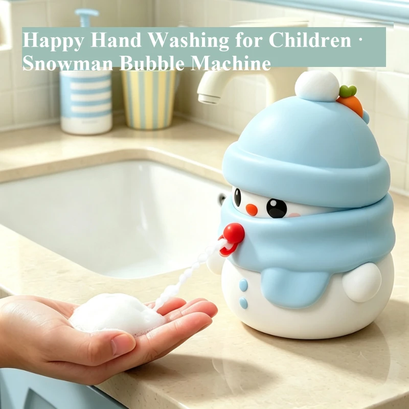 Children's 3-Gear Adjustable Wall-Mounted Soap Dispenser Automatic Foam Machine Induction Hand Sanitizer for Bathroom Kitchen