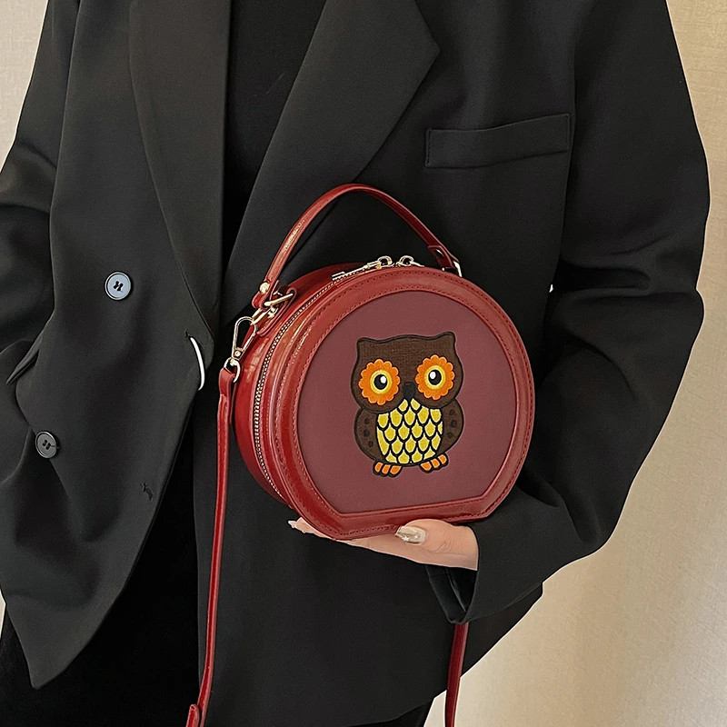 

High-End Owl Bag Handbag 2024 New Exquisite Women's Bag Fashionable Shoulder Crossbody Bag Pea Bag Trendy