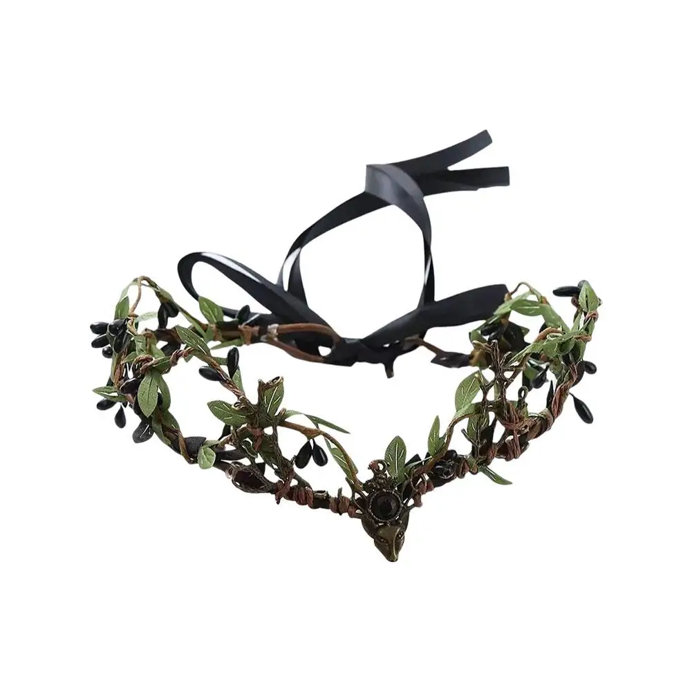 1 stks Elven Crown Elf Tiara Wijnstok Hoofddeksel Fee Heks Diadema Gothic Hoofdband Haar Bos Bruids Bruiloft Accessoires Jurk
