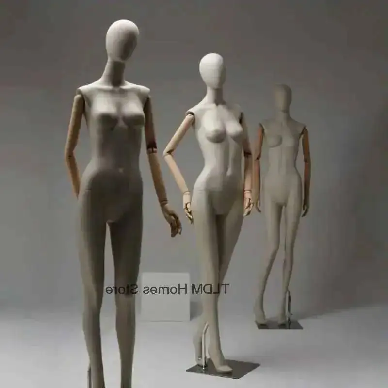 

Cover Window Clavicle Fabric Clothing Body Model High-end Store Display Stands with Female Full Mannequin Body Mannequins