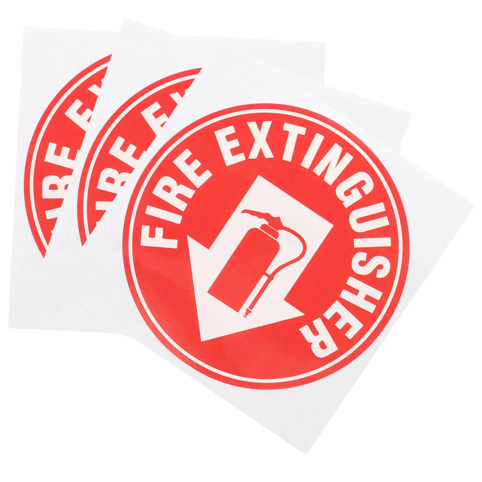 3 Pcs Fire Extinguisher Sticker Adhesive Sign Waterproof Stickers for Office The Decal