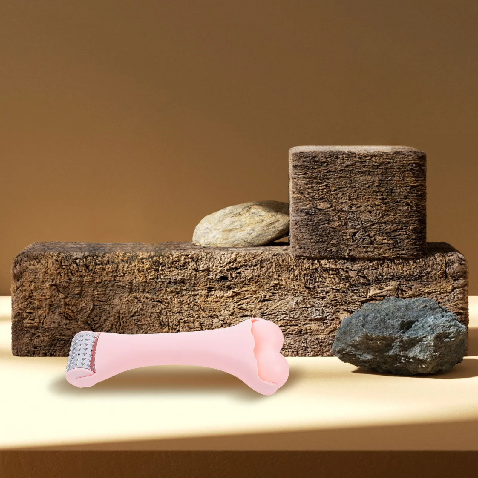 ビューティーインポート フェイシャルコンターマッサージャー Vシェイプリフティング 二重あご軽減 アイケアツール ポータブルスキンケアデバイス ピンク