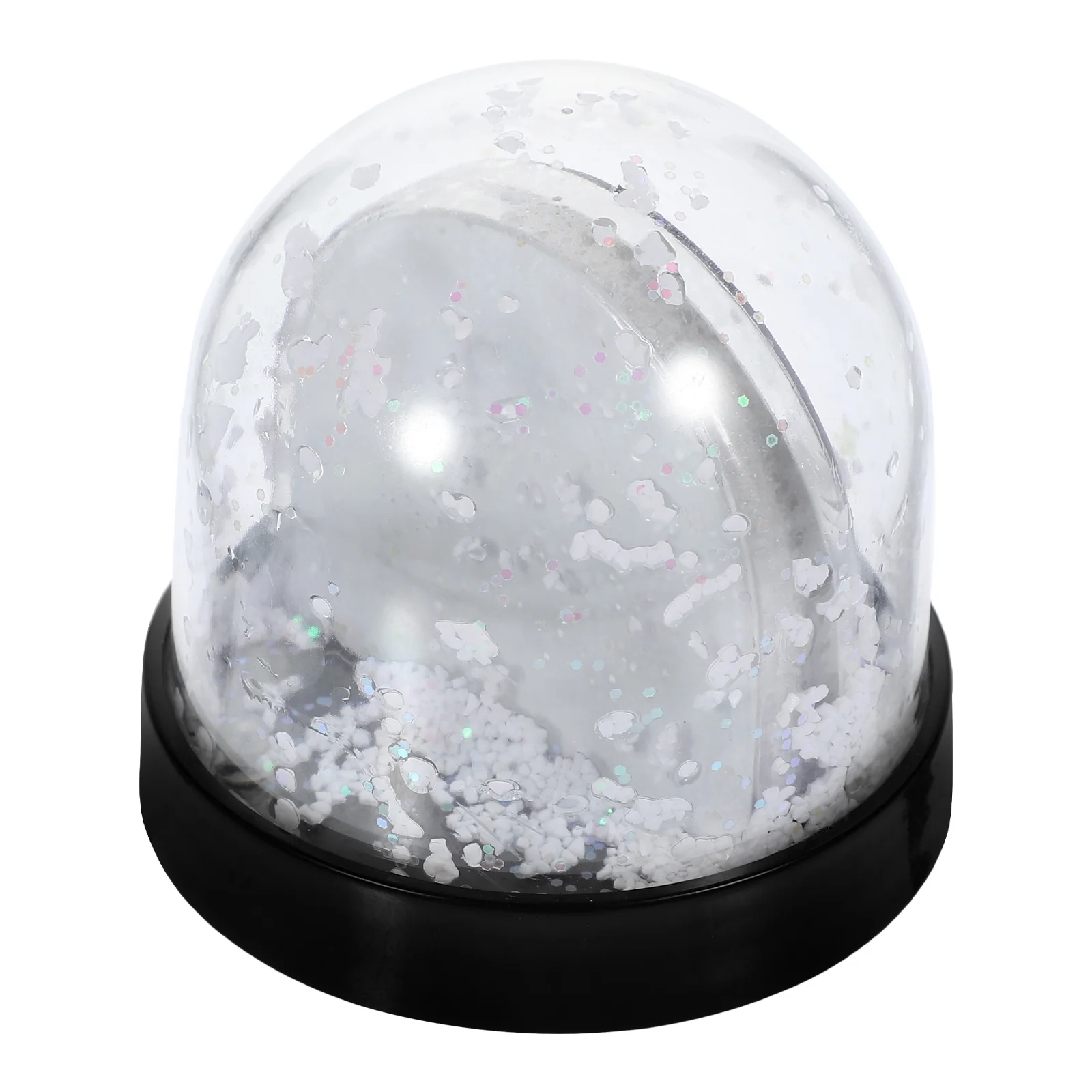 Snow Globe Photo Frame Plastic Globes for Kids with Picture Insert Miniature Paper Kit